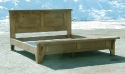alder-2 panel headboard & footboard with bench-king size