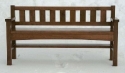 alder-entry bench with shelf
