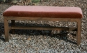 alder-square legs-H stretcher-upholstered