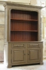 2 doors-2 drawers-hutch-2 tone paint finish