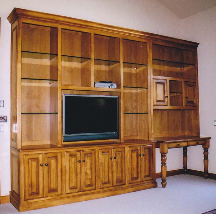 TV Built in Cabinets Bedroom