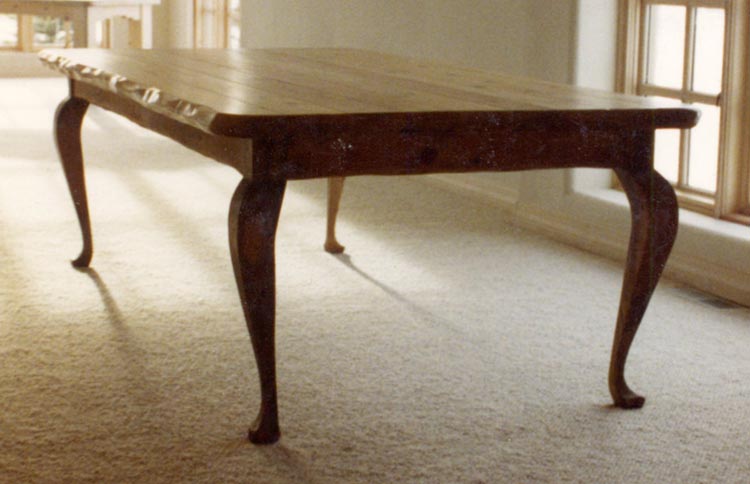 Dining Tables Sun Valley Wood Works Pine Cabriole Legs Rustic Edges