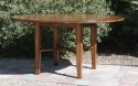 alder-60 inch-diameter top-tapered legs-X stretcher