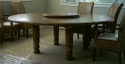 pine-7' round-turned legs-lazy susan