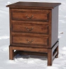 alder-3 drawer chest on stand