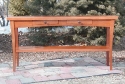 mahogany-curved legs-2 drawers-shelf